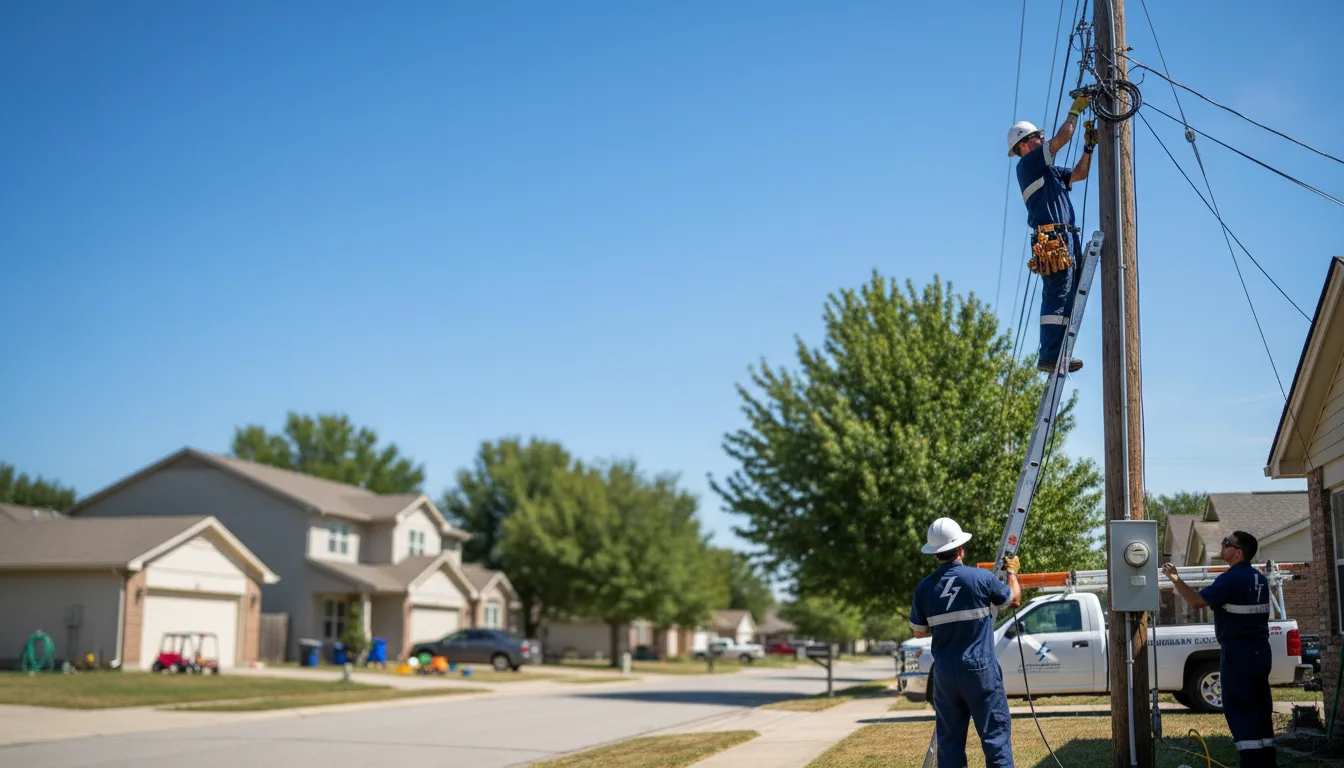 Residential electrician providing installation services in Iron City, TN